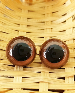 칼라단추눈-갈색(9mm,10.5mm)