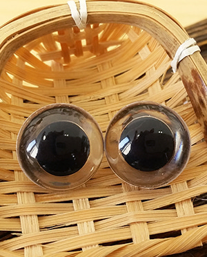 칼라단추눈-투명 크리스탈 (9mm,10.5mm,12mm,13.5mm,15mm)